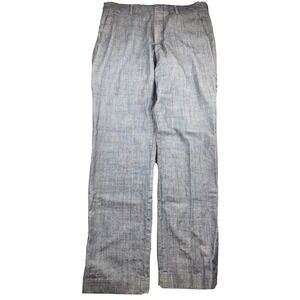 J.Crew Slim Thompson Pants Mens 32x32 Blue Chino Trousers Chambray Casual Cotton
